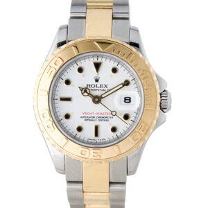 Rolex Ladies Two Tone Yacht Master 18kt Gold SS